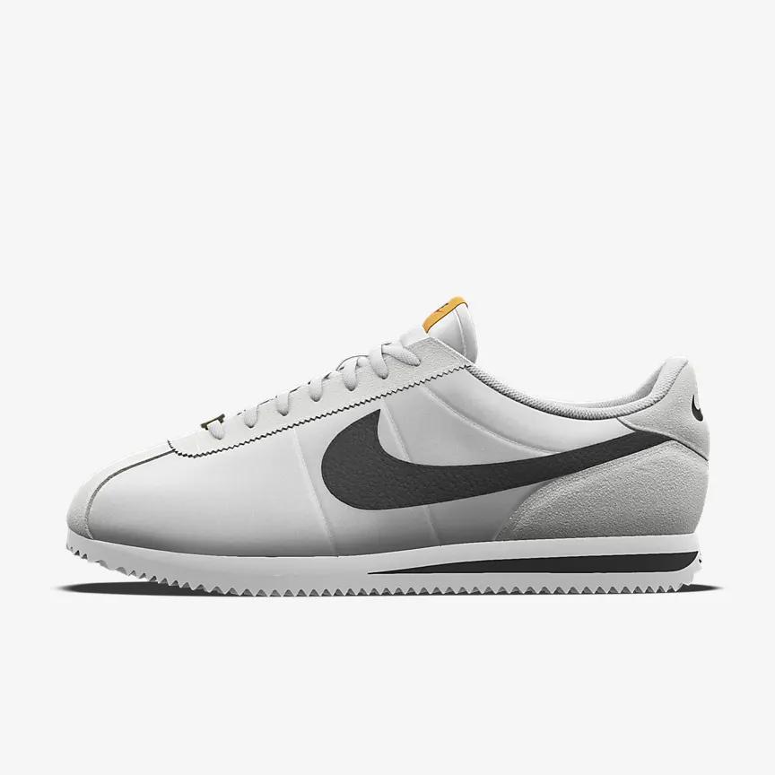 Giày Nike Cortez Unlocked By You Nữ Trắng Đen